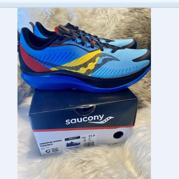 Saucony Other - Saucony Men Hiking Shoes Endorphin Speed Outdoor Jogging Sneaker 11.5 Blue New